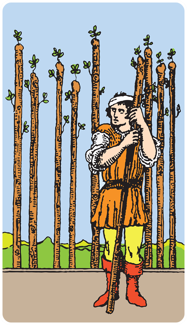 Nine of Wands Tarot Card