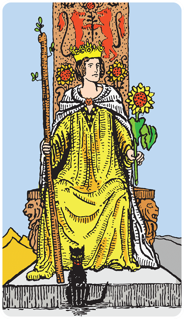 Queen of wands Tarot Card