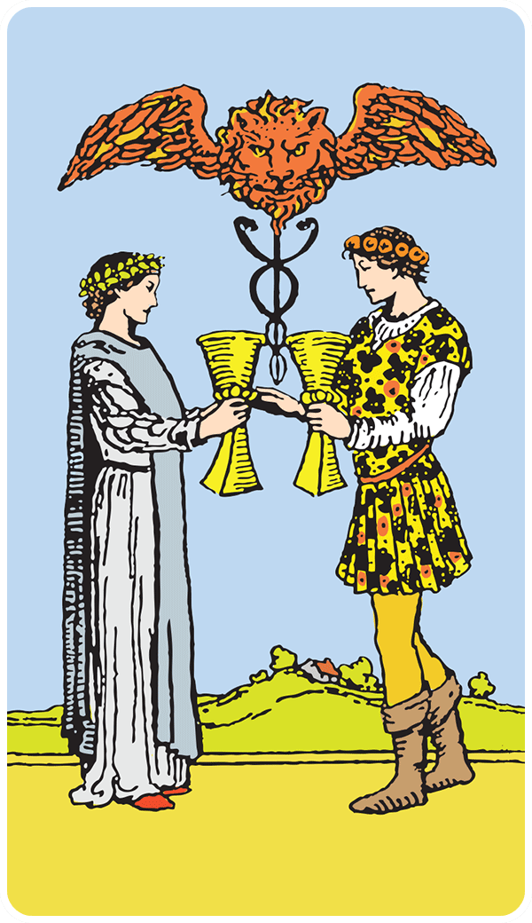 Two of Cups Tarot Card