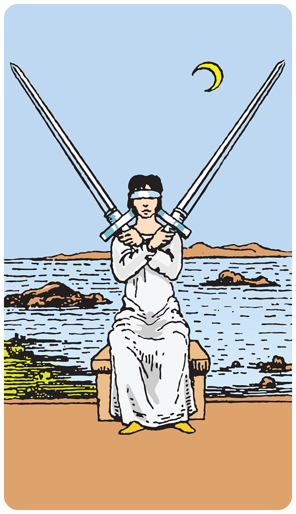 Two of Swords Tarot Card